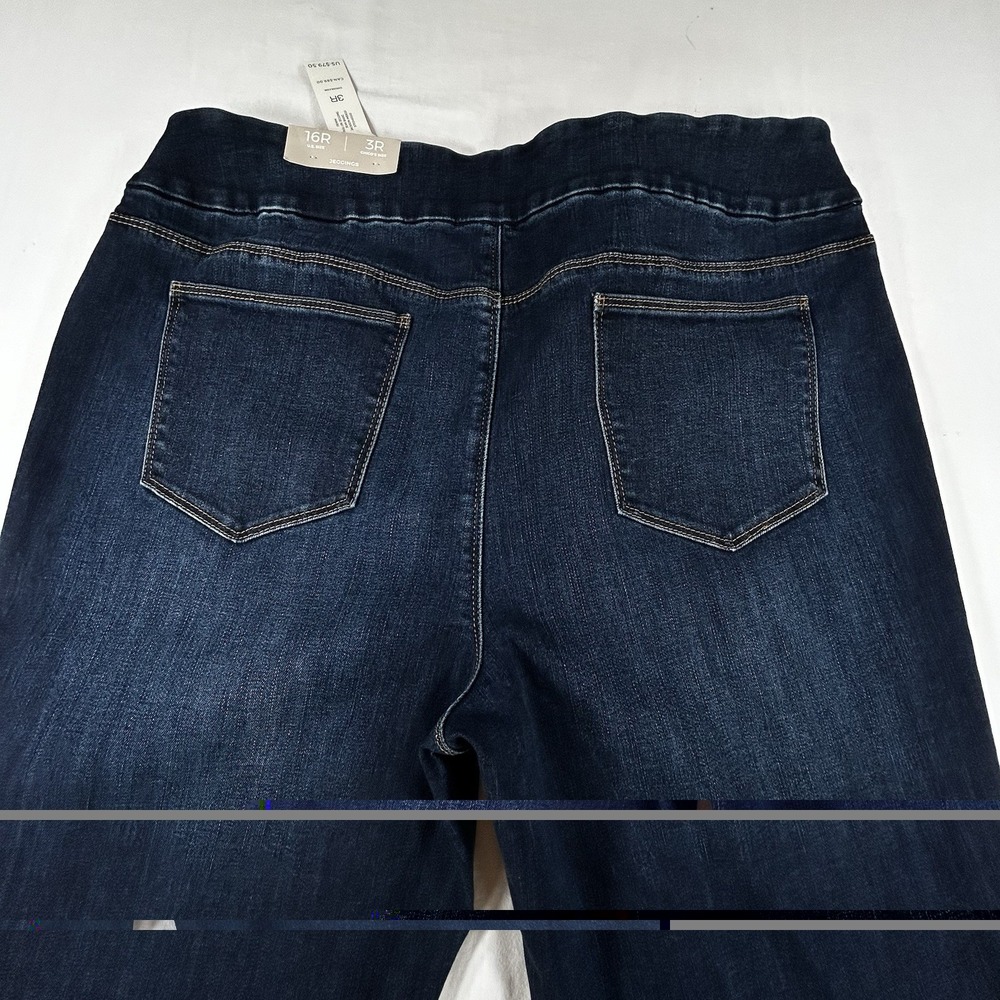 NEW Chico's Women's 3R Basic XL Jackson Indigo Pull On Jegging Jeans Dark Wash - Picture 8 of 10